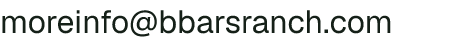 Email address for B Bar S Ranch