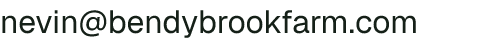 Email address for Bendy Brook Farm