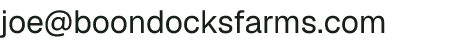 Email address for Boondocks Farm