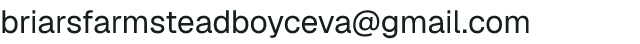 Email address for Briars Farmstead