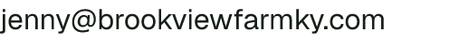 Email address for Brookview Farm