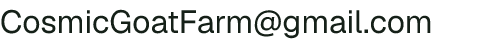 Email address for Cosmic Goat Farm And Creamery