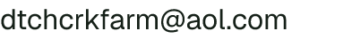 Email address for Dutch Creek Farm