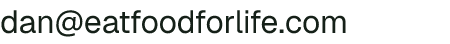 Email address for E.A.T. Food for LIFE