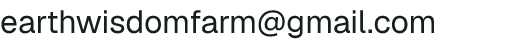 Email address for Earth Wisdom Farm