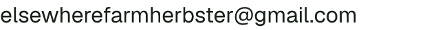 Email address for Elsewhere Farm