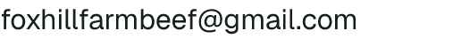 Email address for Fox Hill Farm