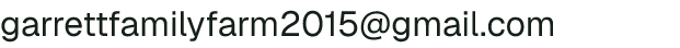 Email address for Garrett Family Farm