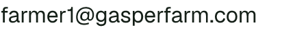 Email address for Gasper Family Farm