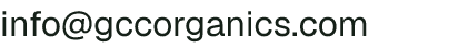 Email address for GCC Organics