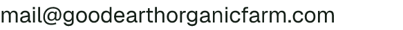 Email address for Good Earth Organic Farm