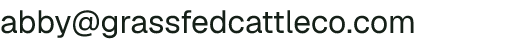 Email address for Grass Fed Cattle Company