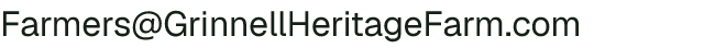 Email address for Grinnell Heritage Farm