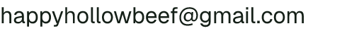 Email address for Happy Hollow Farm