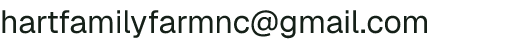 Email address for Hart Family Farms
