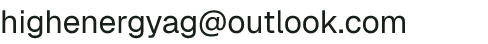 Email address for High Energy Agriculture