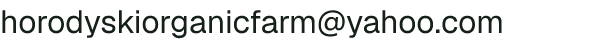 Email address for Horodyski's White Barn Farm
