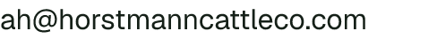 Email address for Horstmann Cattle Company