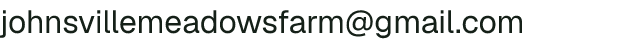 Email address for Johnsville Meadows Farm