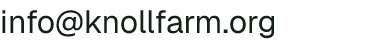 Email address for Knoll Farm
