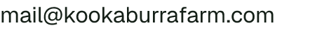 Email address for Kookaburra Farm