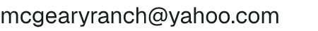 Email address for McGeary Family Farm