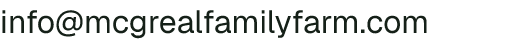 Email address for McGreal Family Farm