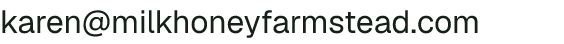 Email address for Milk & Honey