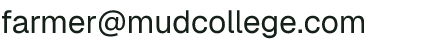 Email address for MUD College Farm