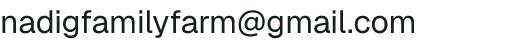 Email address for Nadig Family Farm