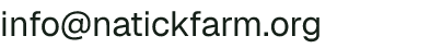 Email address for Natick Community Organic Farm