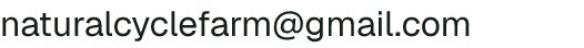Email address for Natural Cycles Farm