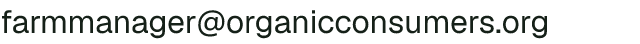 Email address for North Shore AgroEcology Center