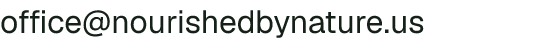 Email address for Nourished by Nature