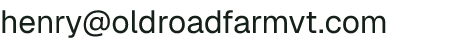 Email address for Old Road Farm
