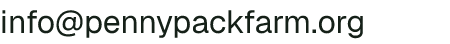 Email address for Pennypack Farm