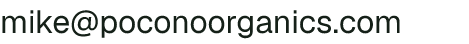 Email address for Pocono Organics