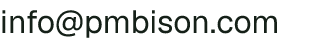 Email address for Prairie Monarch Bison