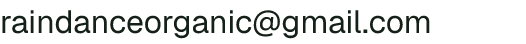 Email address for Raindance Organic Farm