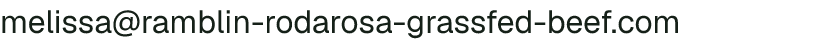 Email address for Ramblin’ Rodarosa