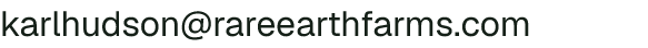 Email address for Rare Earth Farms