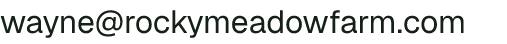 Email address for Rocky Meadow Farm