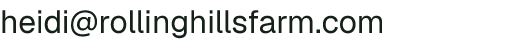 Email address for Rolling Hills Farm