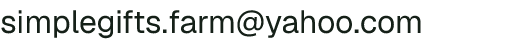 Email address for Simple Gifts Farm