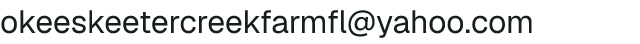 Email address for Skeeter Creek Farm