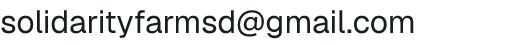Email address for Solidarity Farm