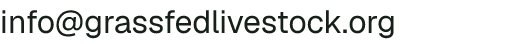 Email address for Southwest Grassfed Livestock Alliance