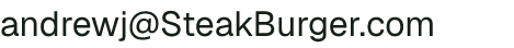 Email address for SteakBurger