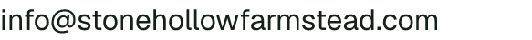 Email address for Stone Hollow Farm