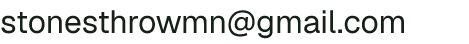 Email address for Stone’s Throw Farm